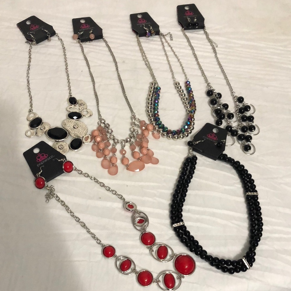 Paparazzi Necklace & Earrings Sets bundle of 6